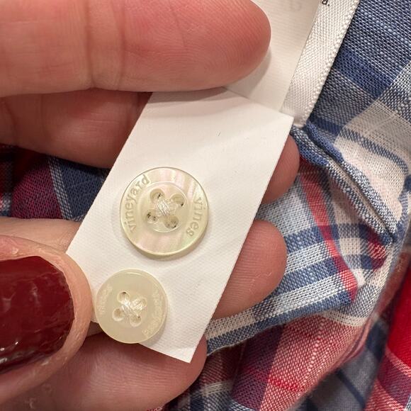 Vineyard Vines Mens Size M Classic Fit Tucker Shirt Button Up Cotton Plaid - Picture 11 of 14